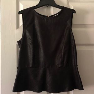 Ladies Faux Black Top